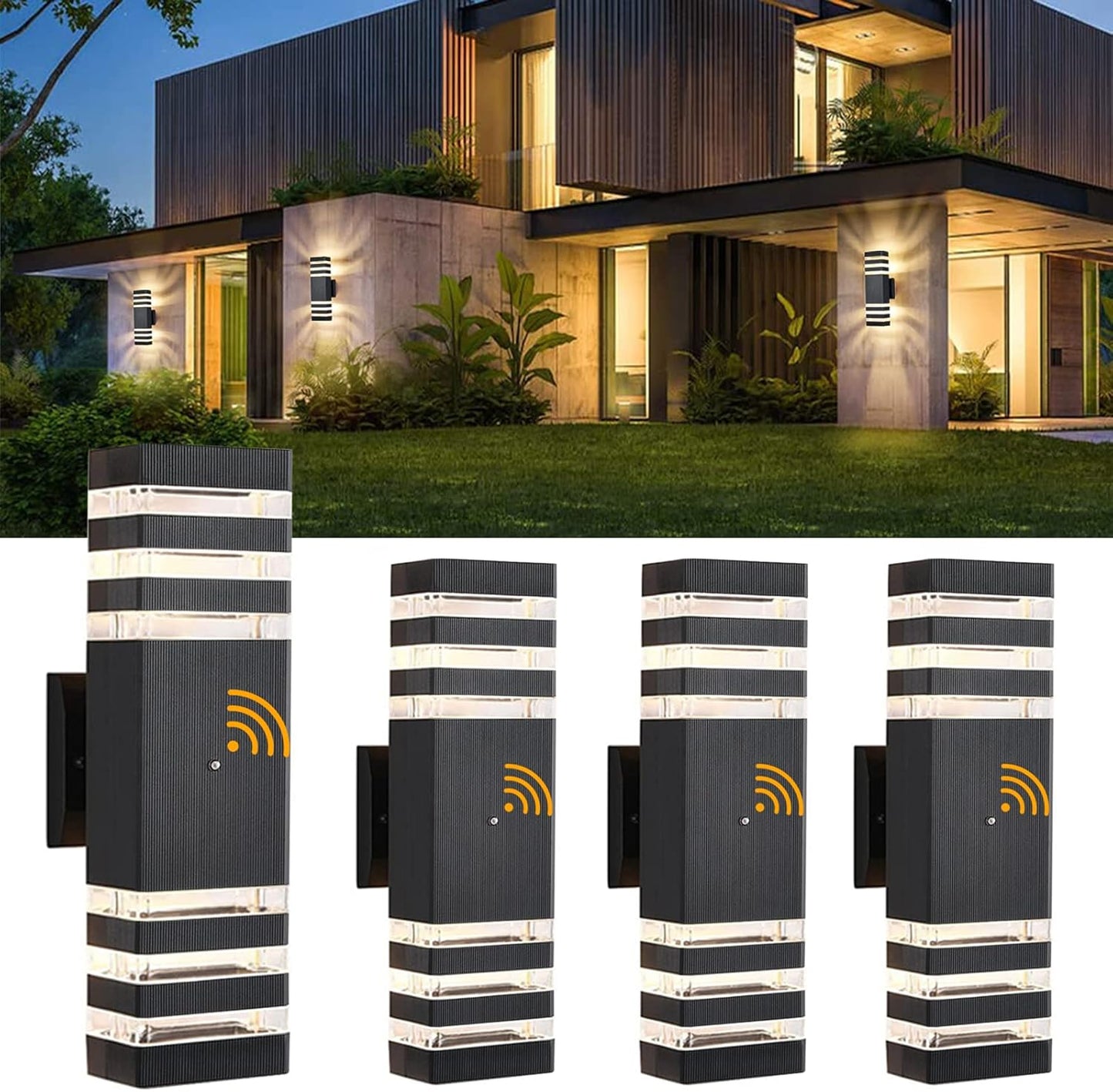 DASTOR Dusk to Dawn Outdoor Wall Lights for Stylish Illumination