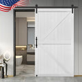 50in x 84in MDF Barn Door with 10FT Sliding Hardware Kit