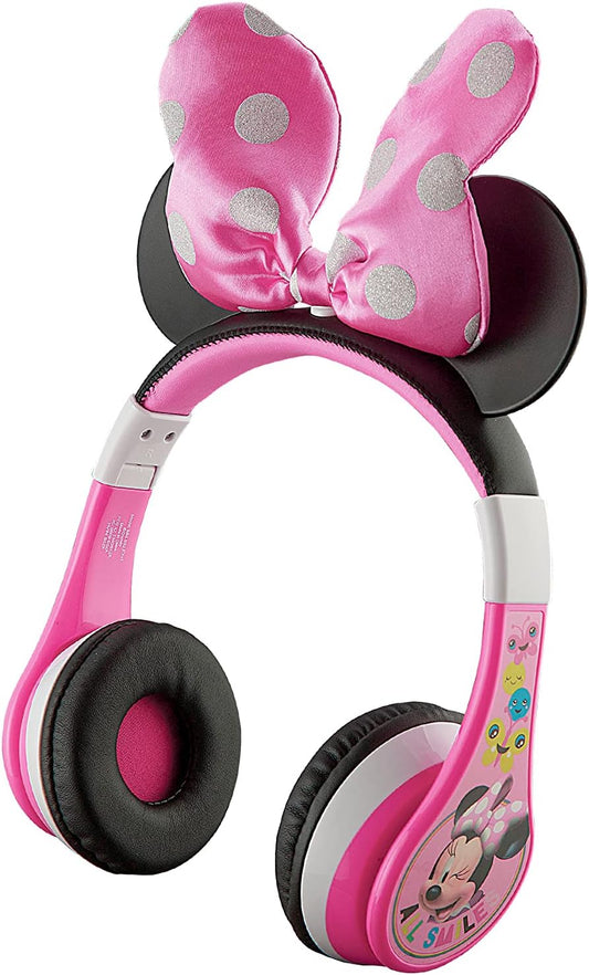 Minnie Mouse Bluetooth Kids Headphones - Volume Reduced Pink
