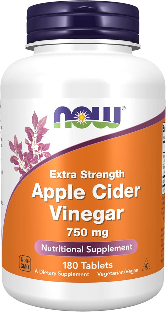 NOW Apple Cider Vinegar 750mg - Extra Strength