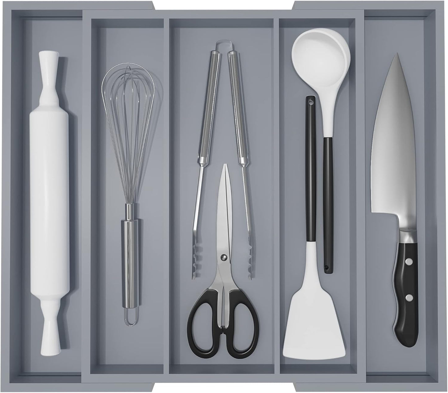 Large Kitchen Utensil Drawer Organizer for Cooking Tools Storage