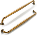 Antique Brass 12 in Cabinet Pulls 5-Pack - Heavy Duty Hardware