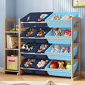 Toy Storage Organizer - 3 Shelves and 12 Bins for Kids Rooms