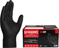 6 mil Black Nitrile Gloves - Durable Mechanics Disposable Gloves