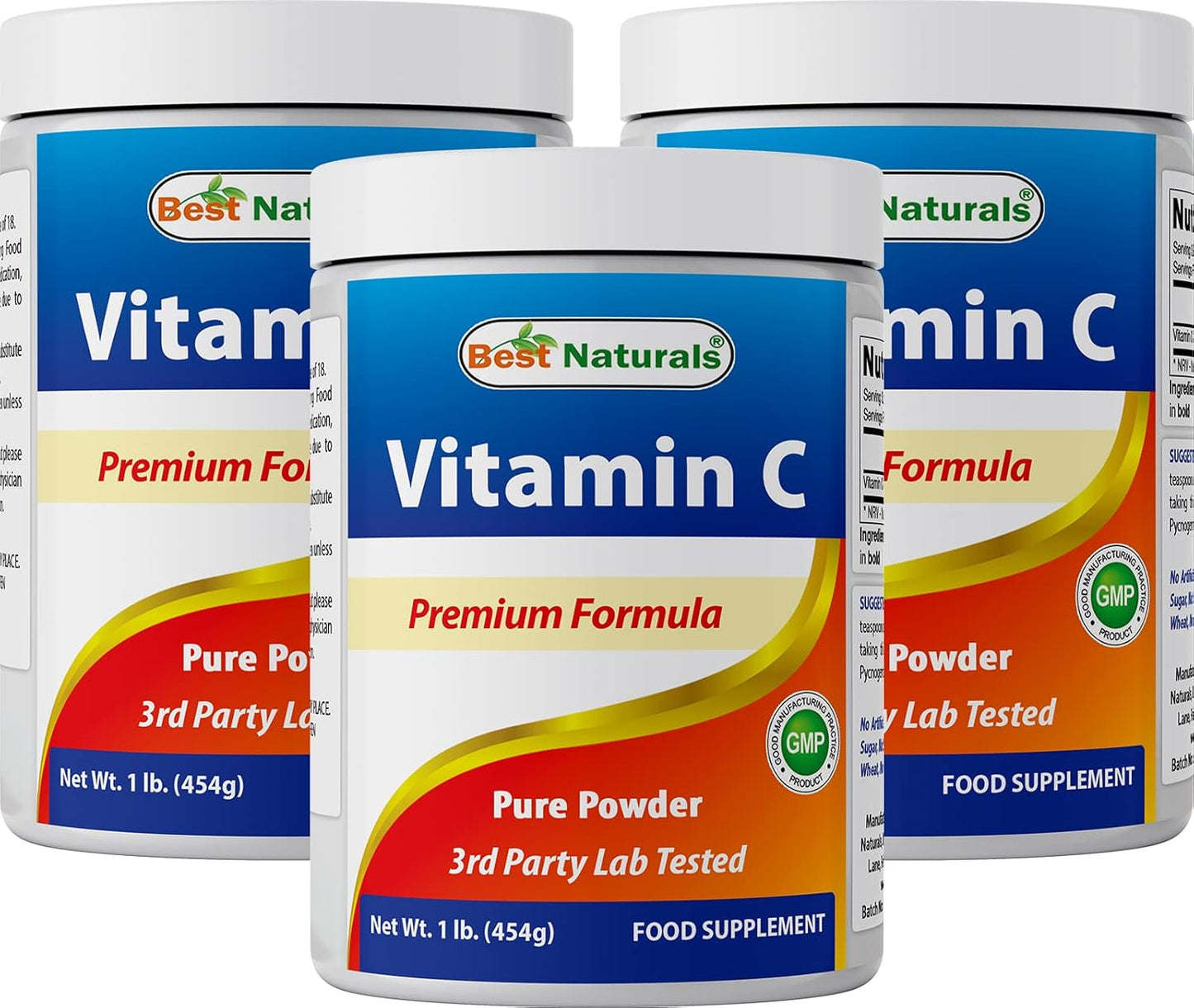 100% Pure Vitamin C Powder Non-GMO for Immune Support