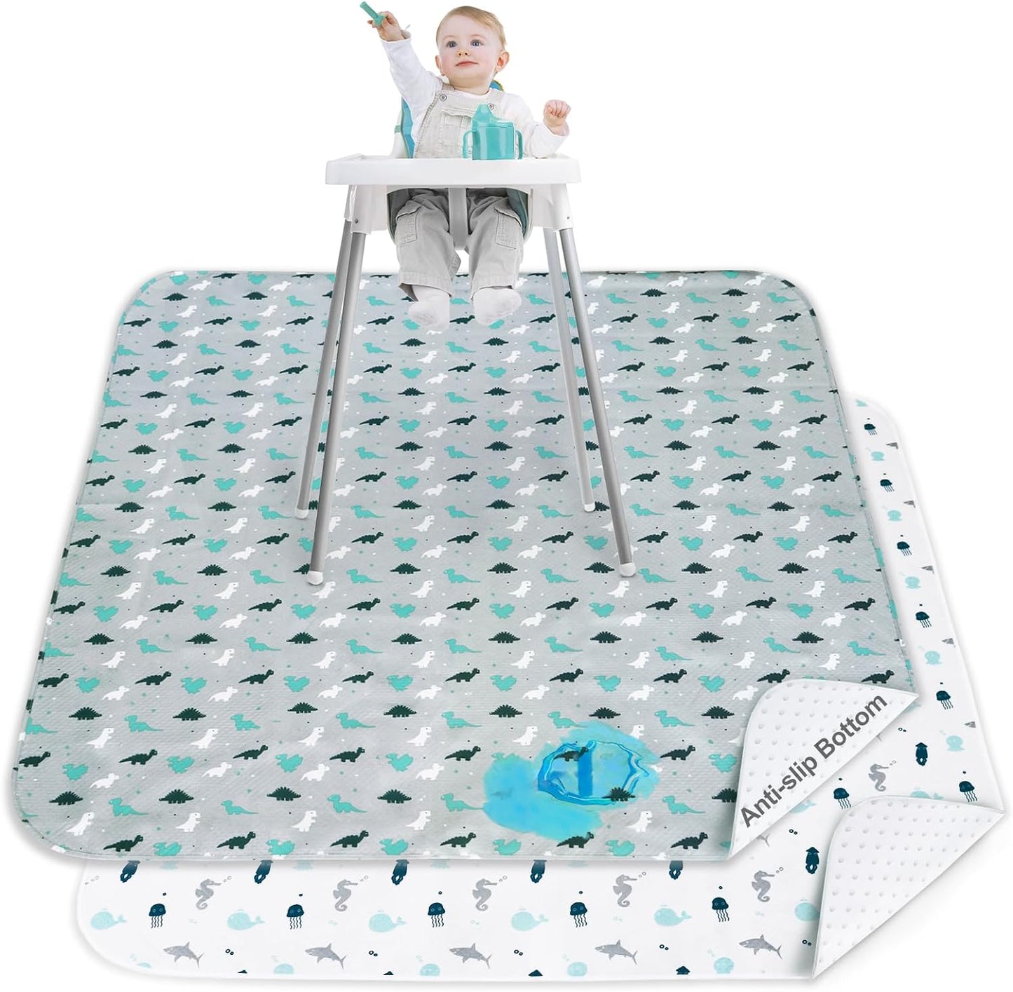 SPRINGSPIRIT Waterproof Splatter Mat - Mess-Free 2 Pack!