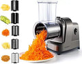 Electric Cheese Grater 5-in-1 Electric Vegetable Cutter - Fast Slicing