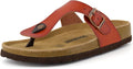 CUSHIONAIRE Women's Leah Cork Footbed Sandal With +Comfort - Cork