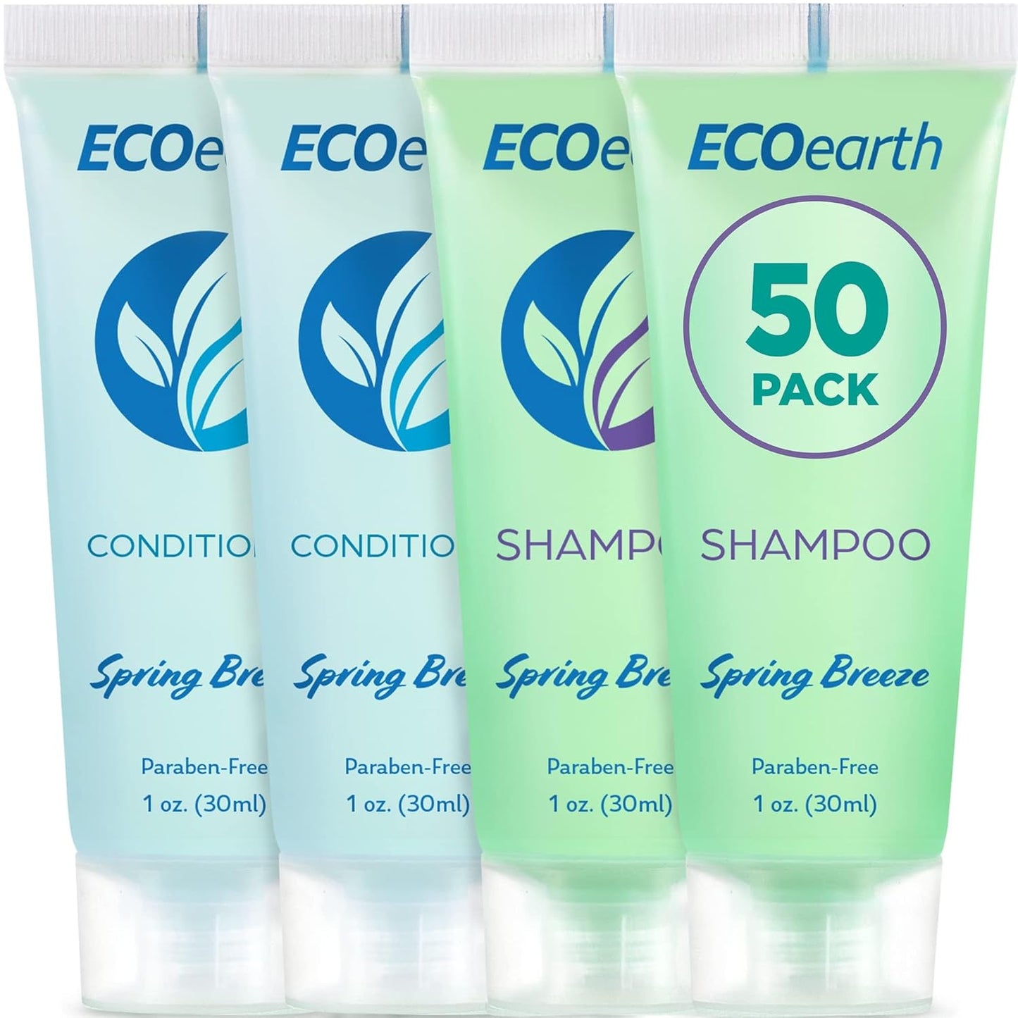 EcoEarth Travel Shampoo and Conditioner Set for Guest Comfort
