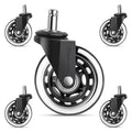 Gamma Office Chair Wheels Black Pack of 5 - Heavy Duty Replacement