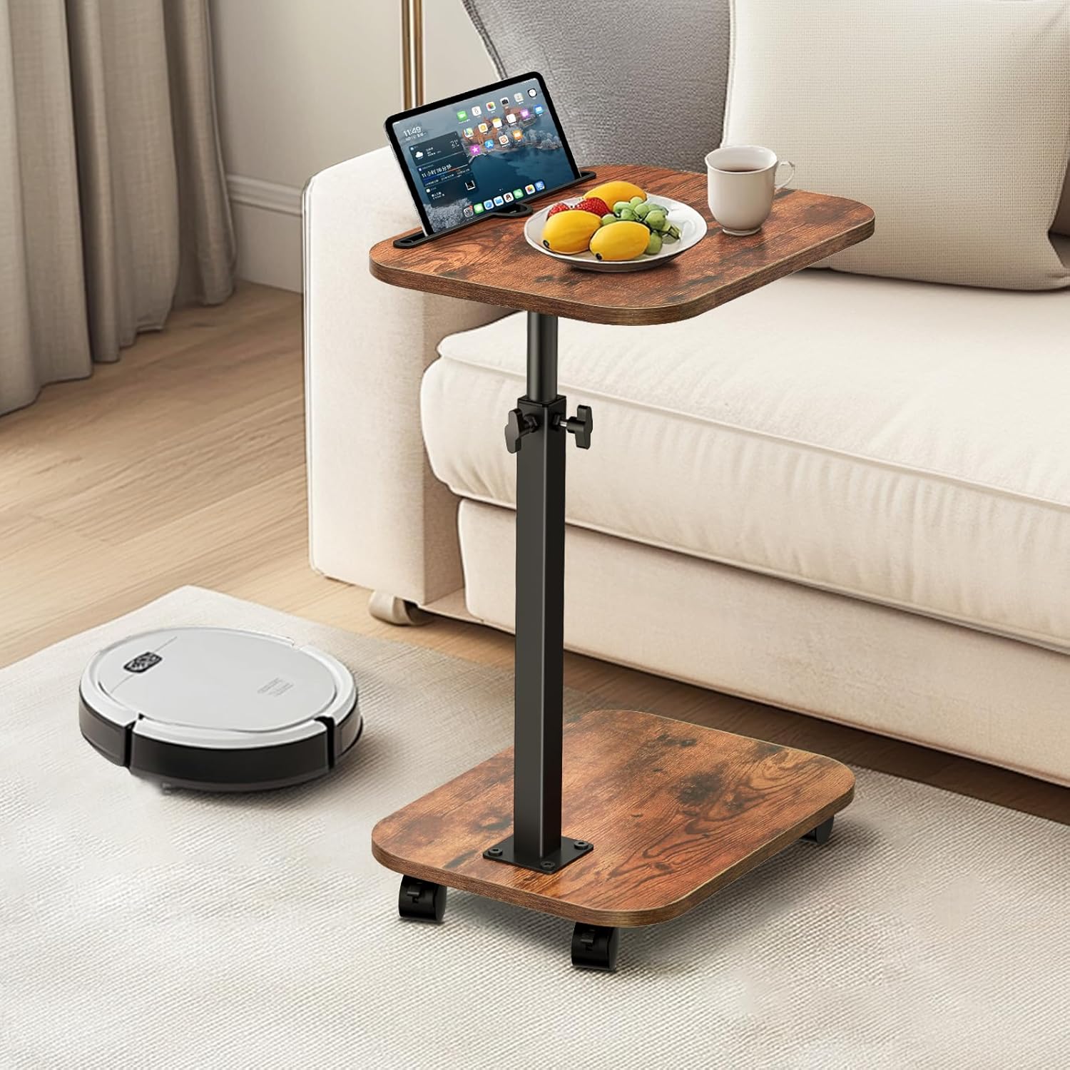 360Swivel Sofa Tray Table - Convenient Eating & Snacking