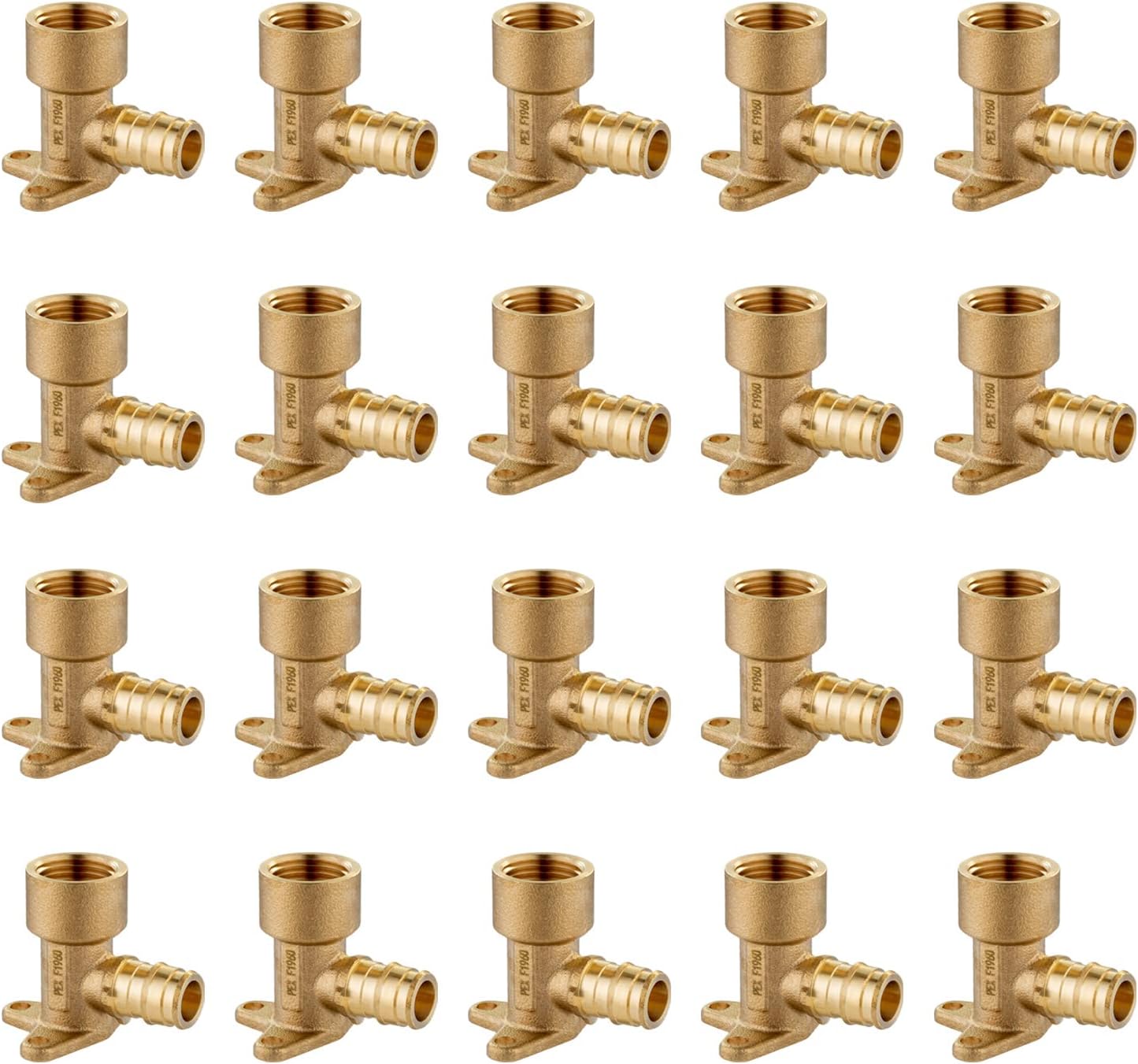 Pack of 20 EFIELD Pex A Expansion Brass Fitting for Pex-A Tubing