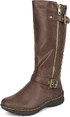 DREAM PAIRS Women's Faux Fur Knee High Boot for Style and Comfort