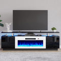 Fireplace TV Stand with 36in Electric Fireplace - Modern 70in Console