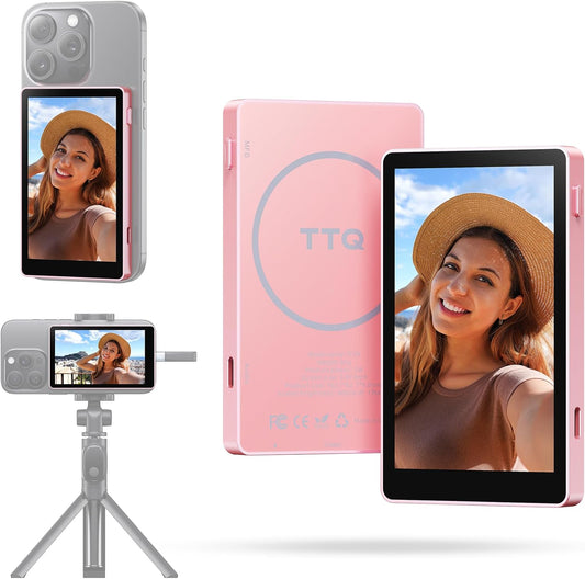 Vlog Selfie Monitor Screen for iPhone & Android - 4K 60fps