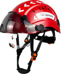 Construction Safety Helmet with Built-in Visor - Adjustable