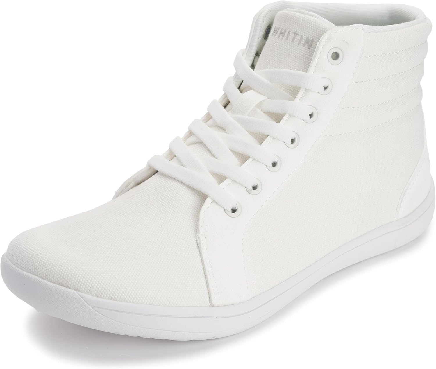 WHITIN Women's Wide High-Top Canvas Sneakers for Comfort