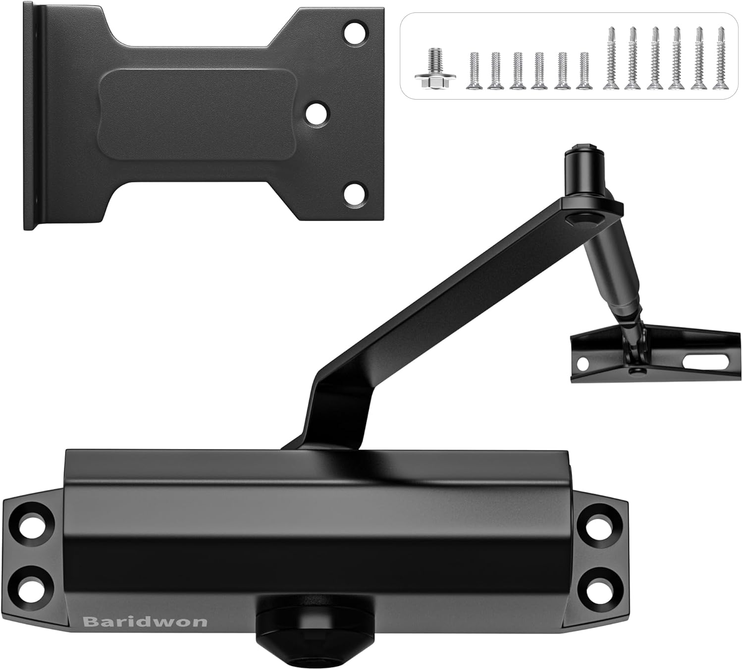 Medium Door Closer for Home and Commercial Use with No Slam