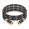 SKW Audiophiles Subwoofer Lock RCA Cable 6.5ft - Coaxial HiFi Upgrade