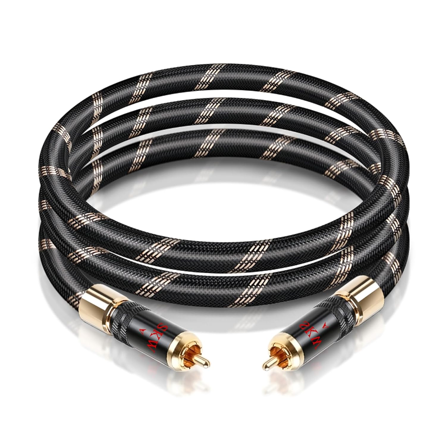 SKW Audiophiles Subwoofer Lock RCA Cable for HiFi Systems