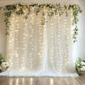 Ivory Tulle Backdrop with Lights for Stunning Events | Xiomot