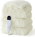 Faux Fur Heated Blanket Twin Size for Cozy Warmth and Comfort