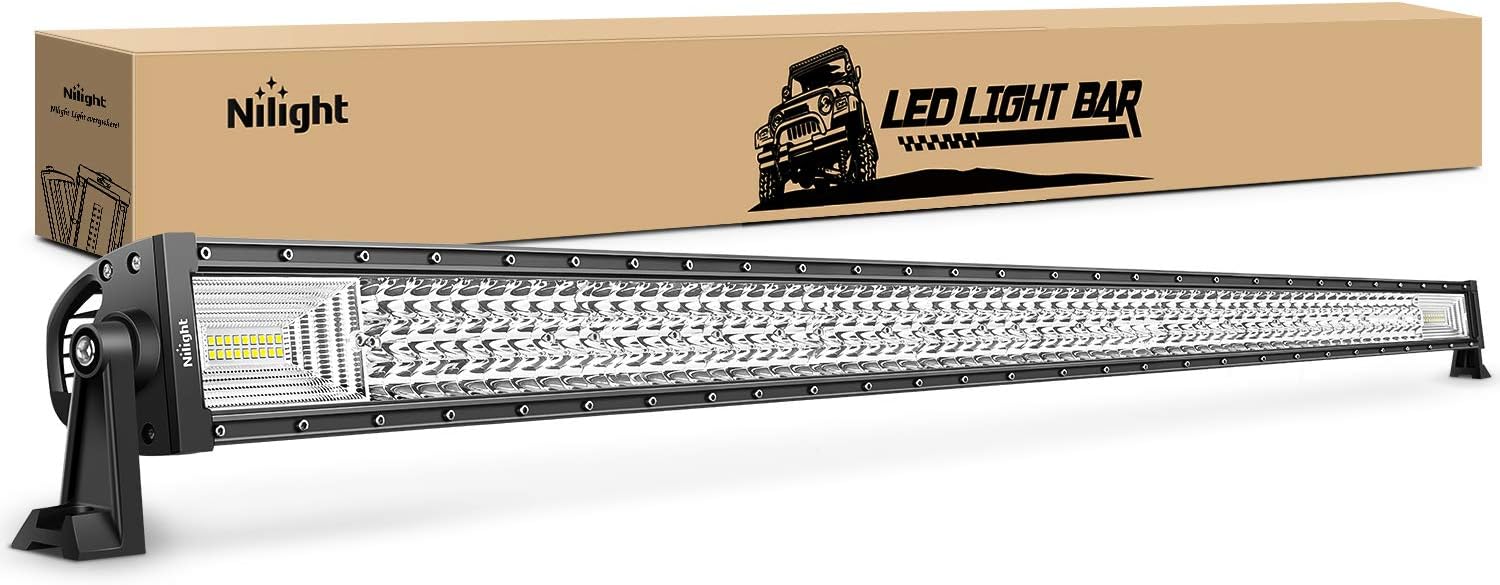 Nilight 52Inch LED Light Bar - Super Bright Off Road Lights