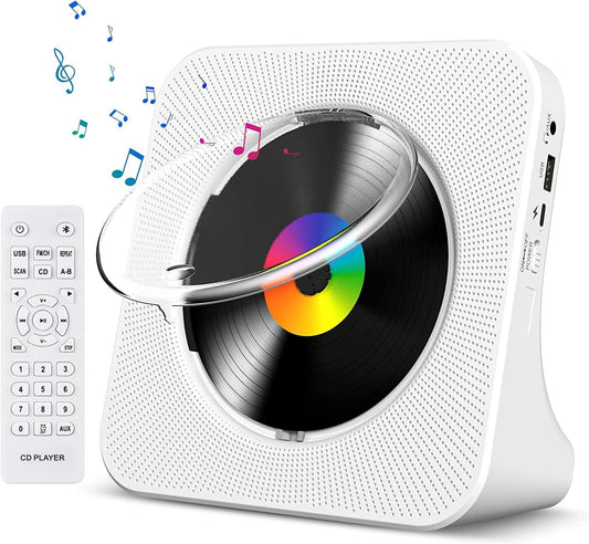 Portable Bluetooth CD Player - HiFi Sound