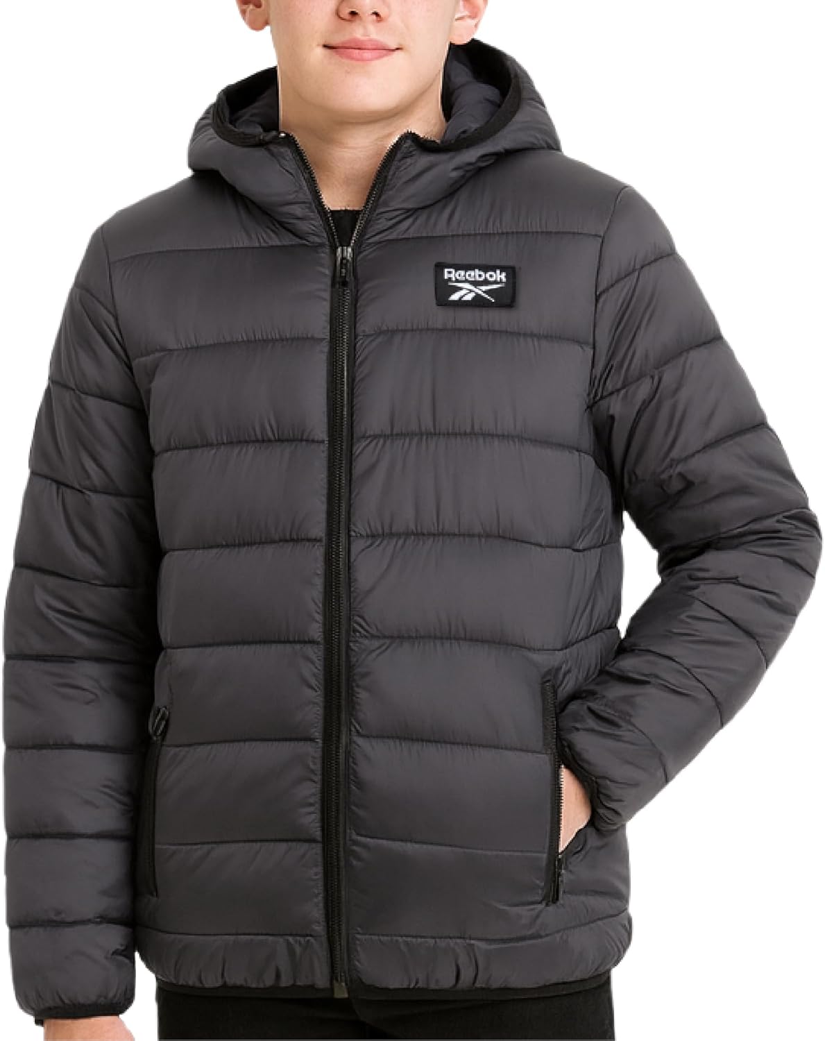 Reebok Boys Winter Coat - Lightweight Insulated Puffer Jacket