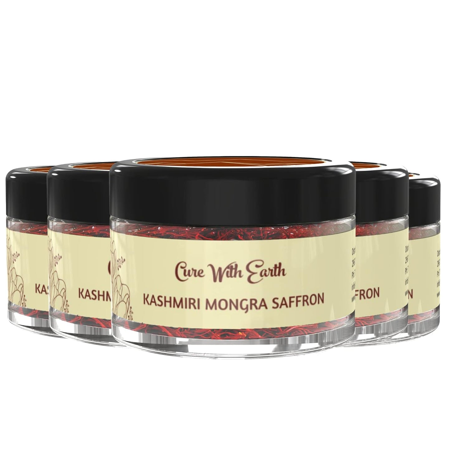 Pure Kashmiri Mongra Saffron Pack of 5 - Grade A Quality