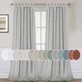 H.VERSAILTEX Elegant Semi Sheer Curtains for Bedroom and Living Room