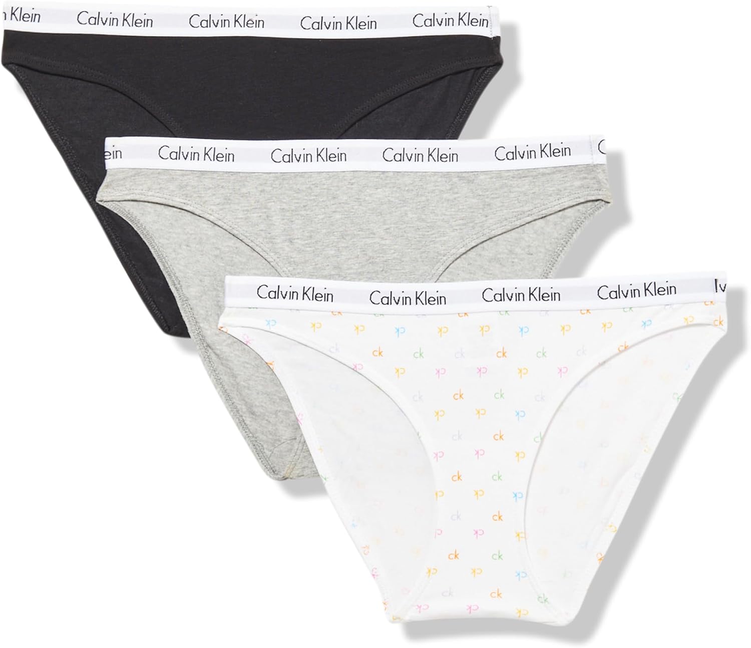 Calvin Klein Women's Carousel Logo Cotton Stretch Bikini Panties