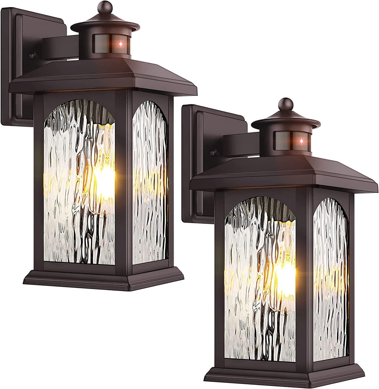 2 Packs Motion Sensor Outdoor Lights for Security and Style