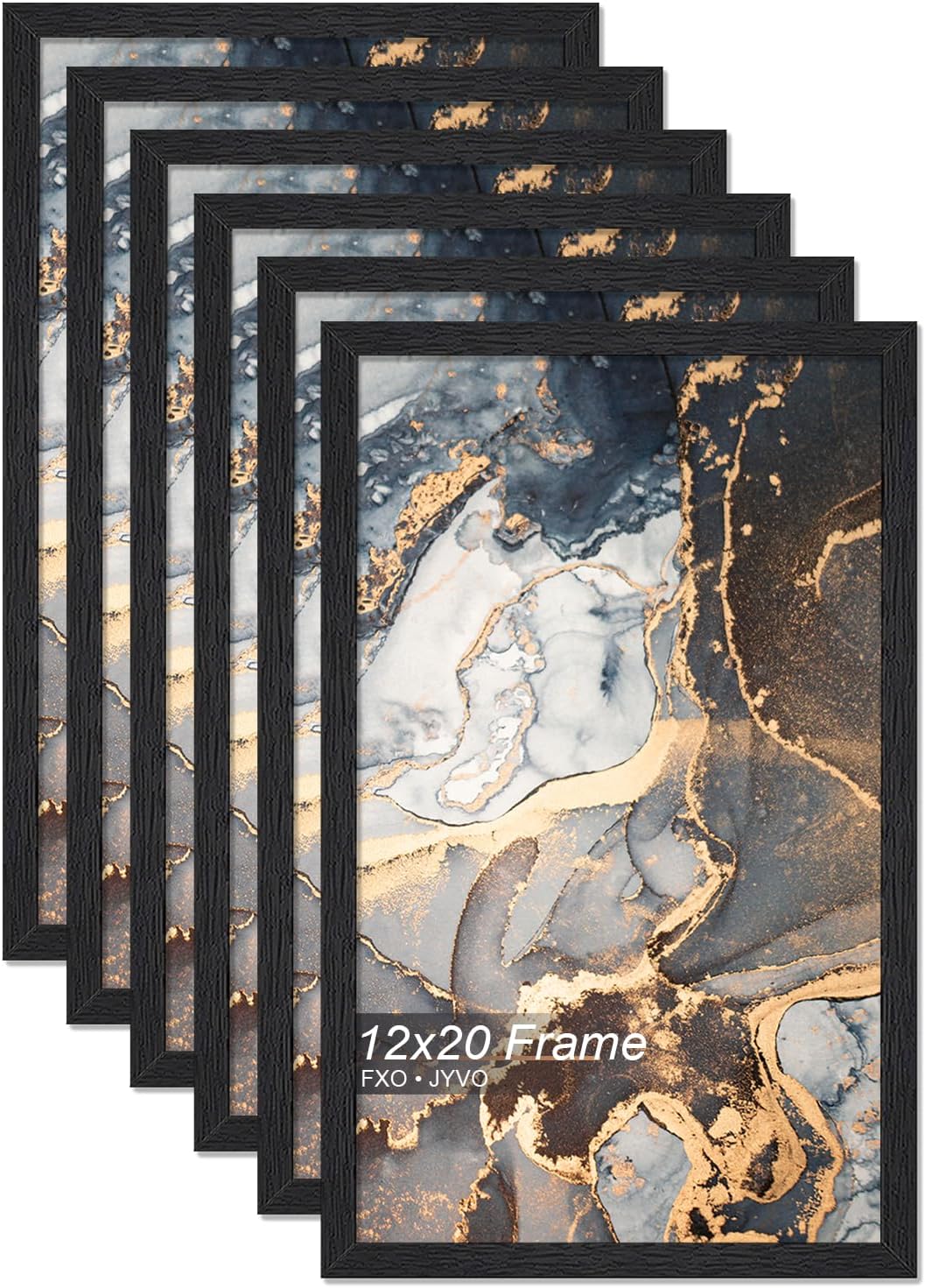 Engineered Wood 12x20 Picture Frame Set of 6 for Your Photos
