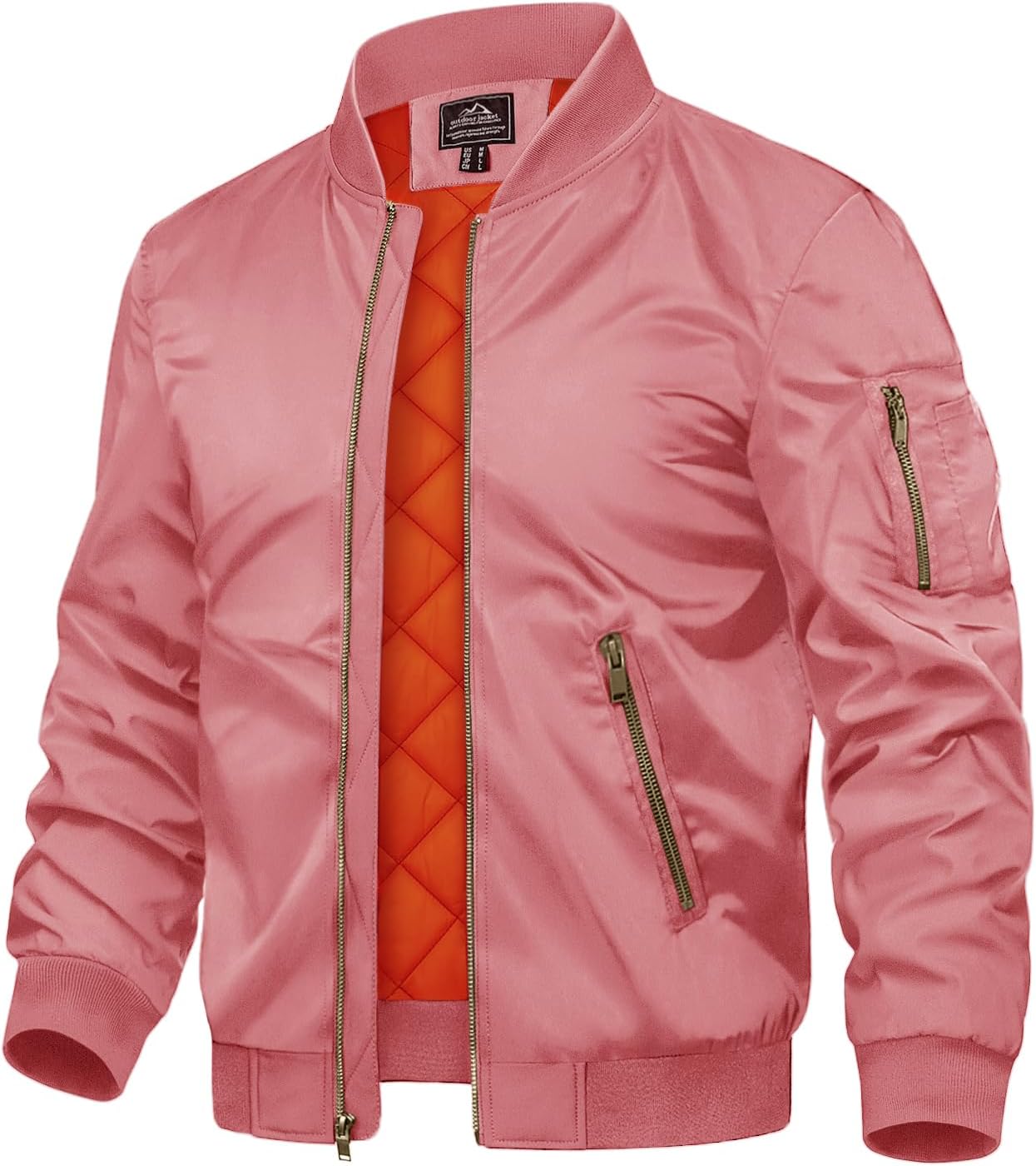 TACVASEN Men's Bomber Jacket - Stylish and Warm Windbreaker