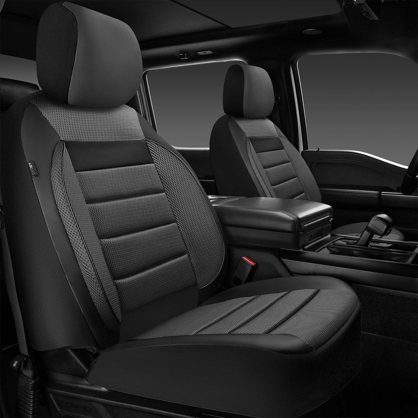 CAR PASS 3D Foam Leather Car Seat Covers for Comfort & Protection