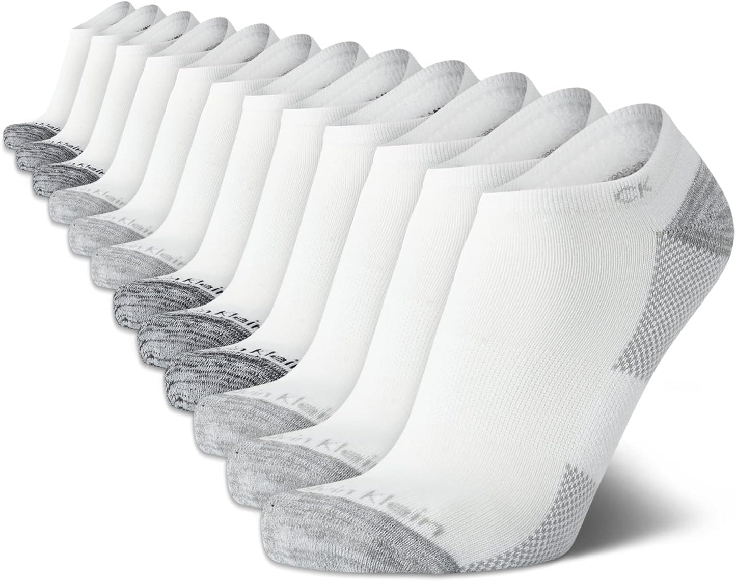 Calvin Klein Men's No Show Lightweight Cushioned Low Cut Socks
