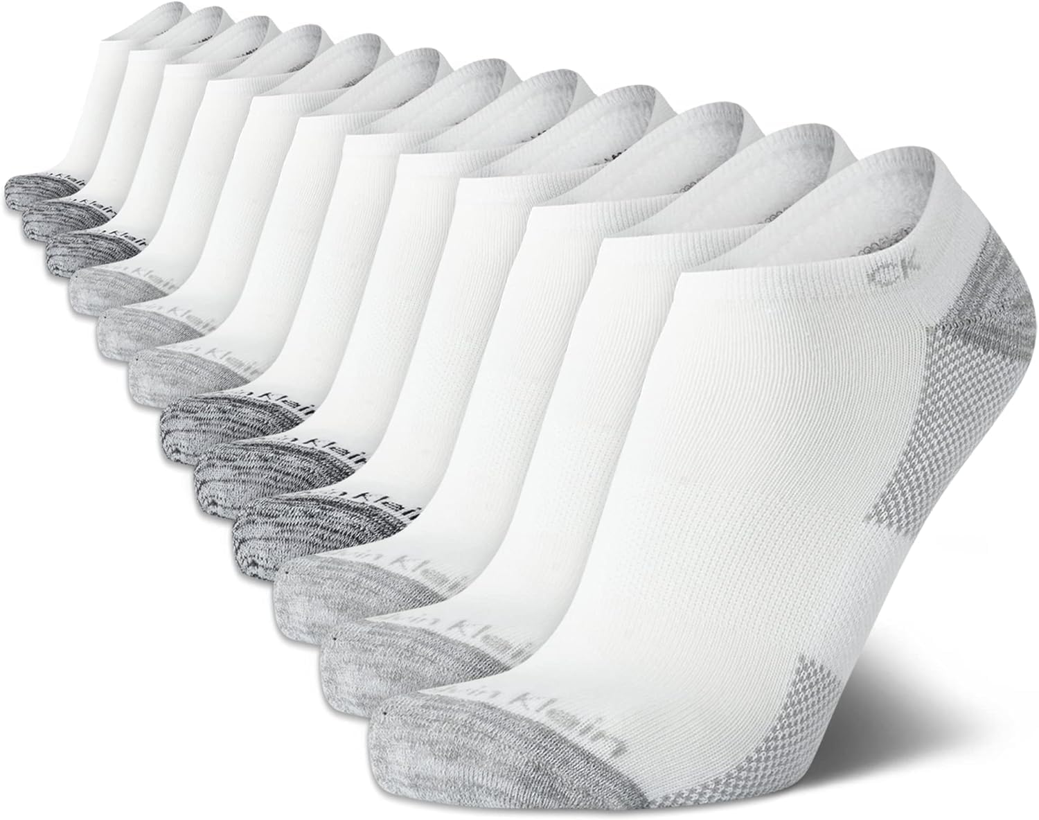 Calvin Klein Men's No Show Lightweight Cushioned Low Cut Socks