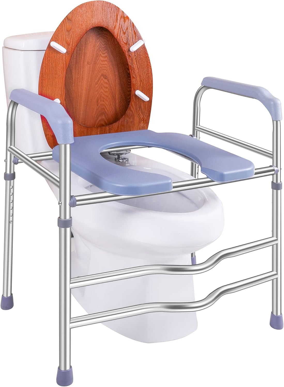 Adjustable Raised Toilet Seat for Comfort