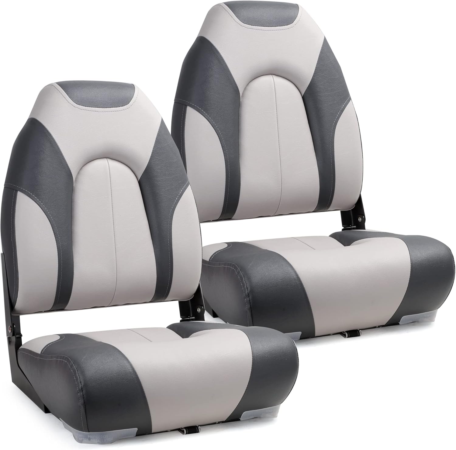 Deluxe Marine High Back Folding Boat Seat for Comfort and Durability