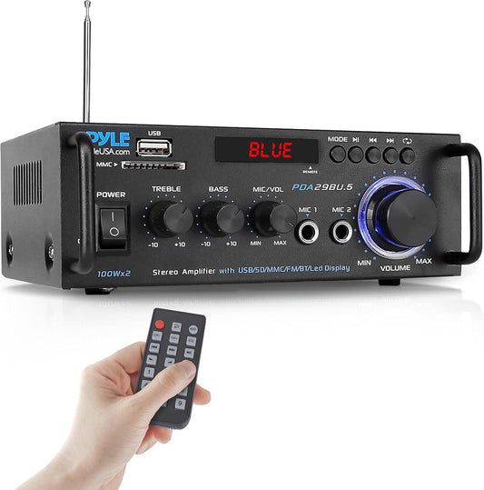 200W Pyle Bluetooth Stereo Amp - Home Computer Audio Upgrade!
