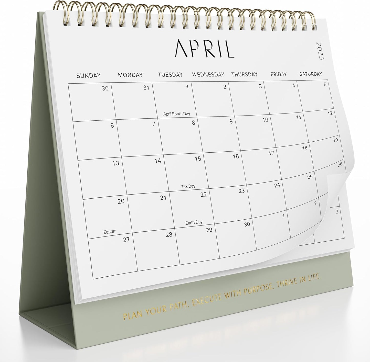 ZICOTO 2025-2026 Desk Calendar - Beautifully Organized