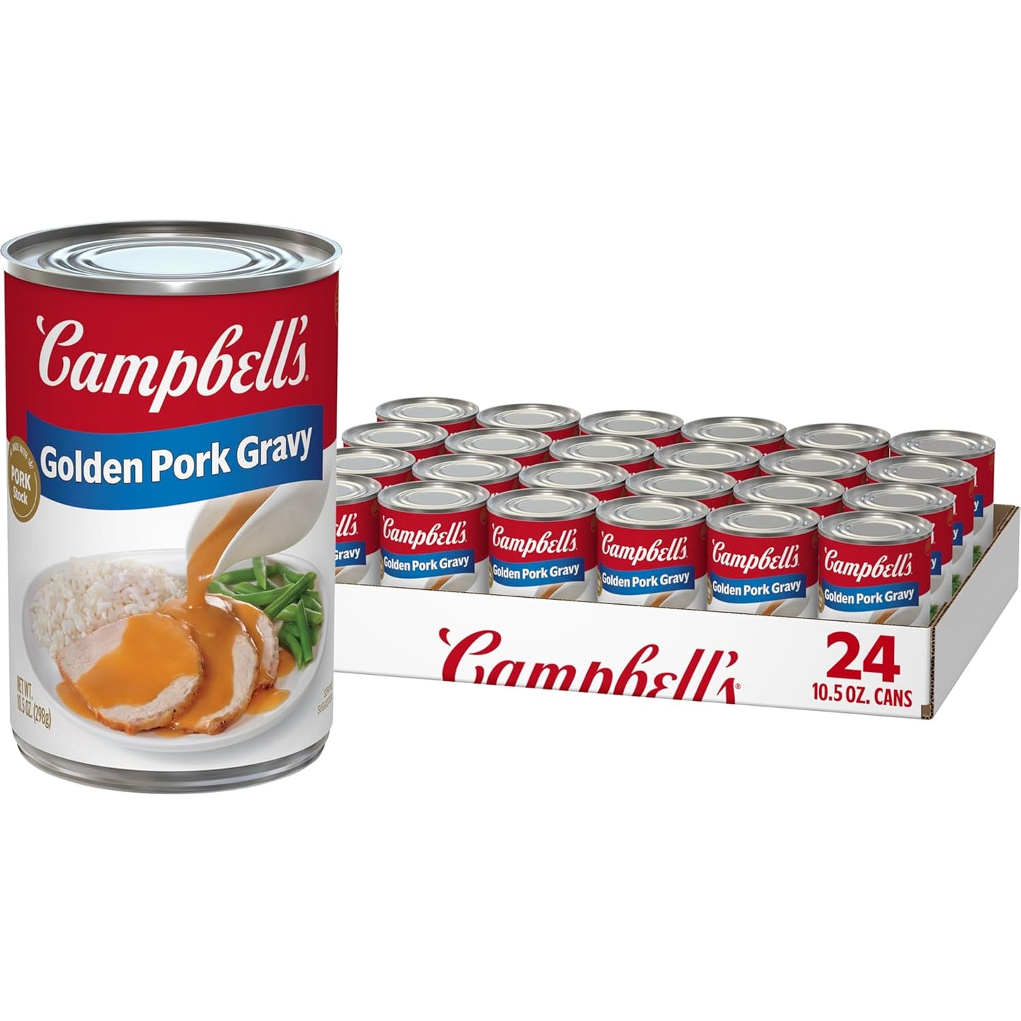 Campbells Golden Pork Gravy 10.5 oz Cans for Comfort Cooking