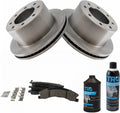 TRQ Rear Brake Pad & Rotor Kit Compatible with 2011-2019 Silverado