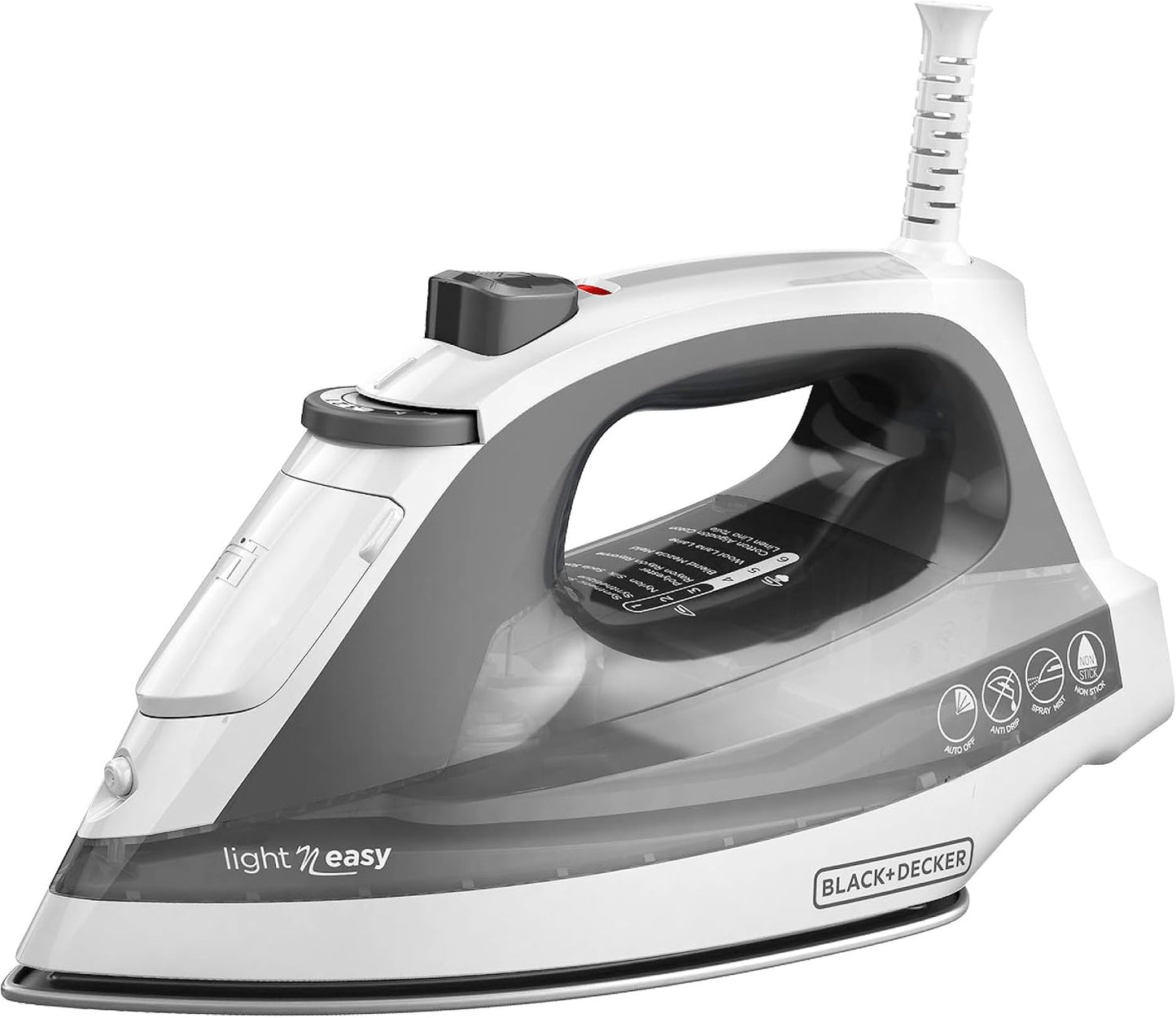 BLACK+DECKER Light N Easy Compact Steam Iron with SmartSteam