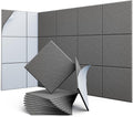UNECHO 12 Pack 12in X 12in Acoustic Panels for Sound Absorption