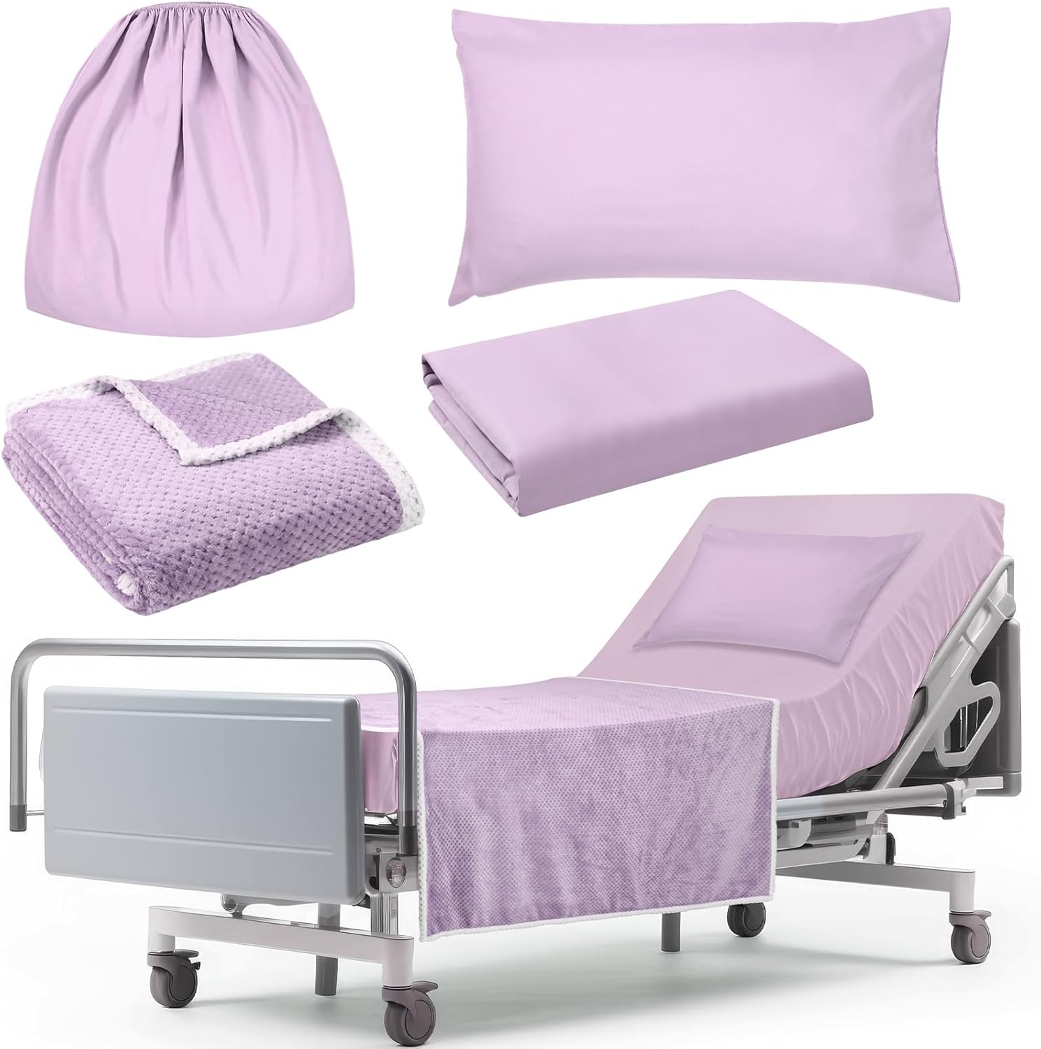 4 Pcs Hospital Bed Sheets Set for Comfort and Quality Sleep
