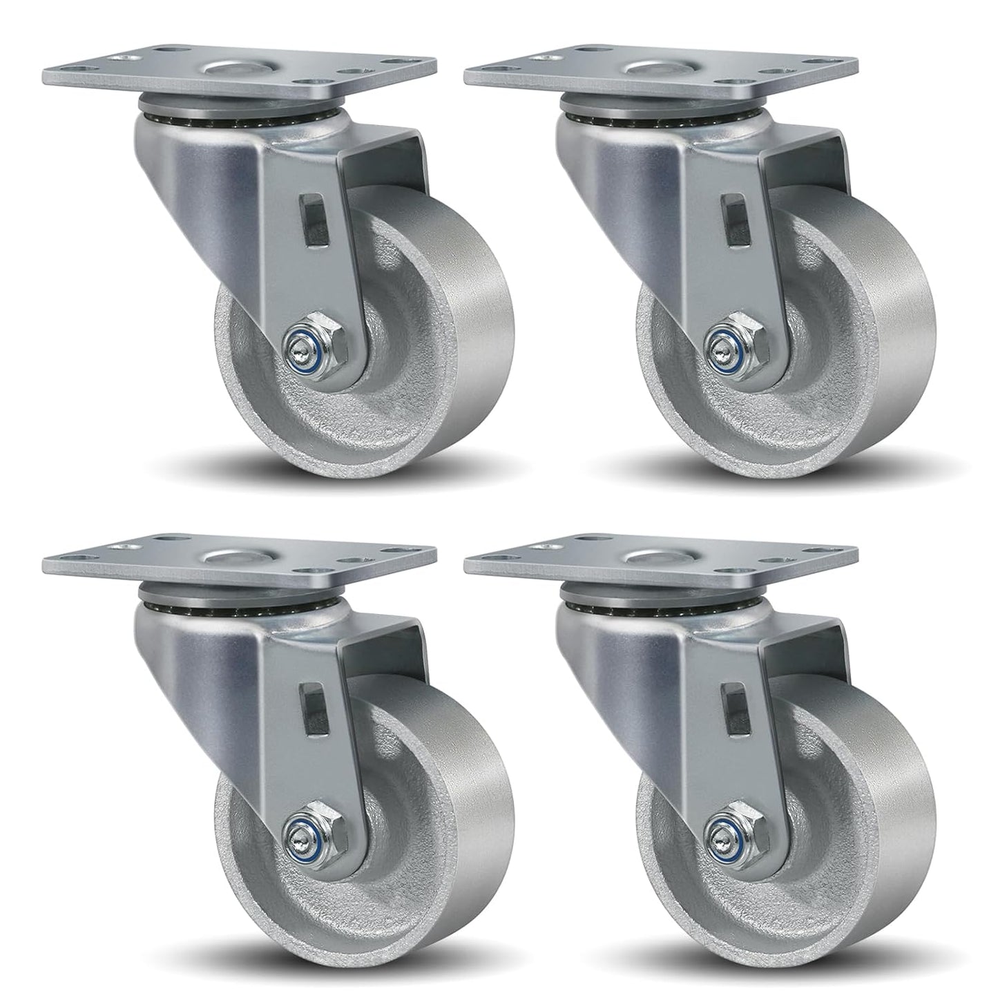 3 Inch Heavy Duty Caster Wheels Set of 4 for Industrial Use