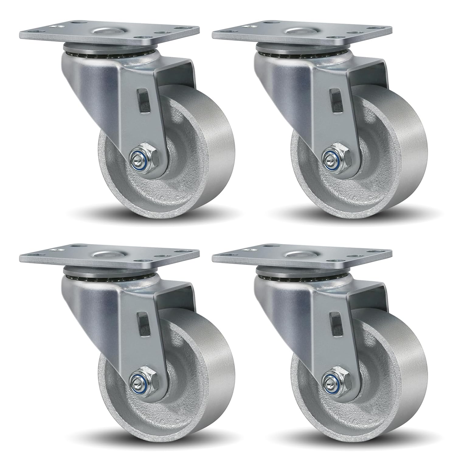 3 Inch Heavy Duty Caster Wheels Set of 4 for Industrial Use