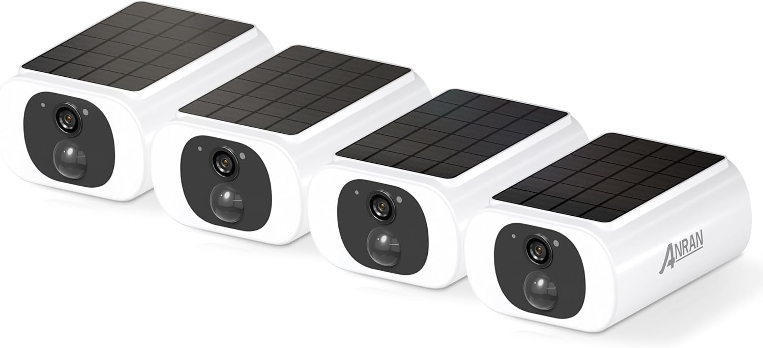 2K Solar Security Cameras Wireless Outdoor for Home Surveillance